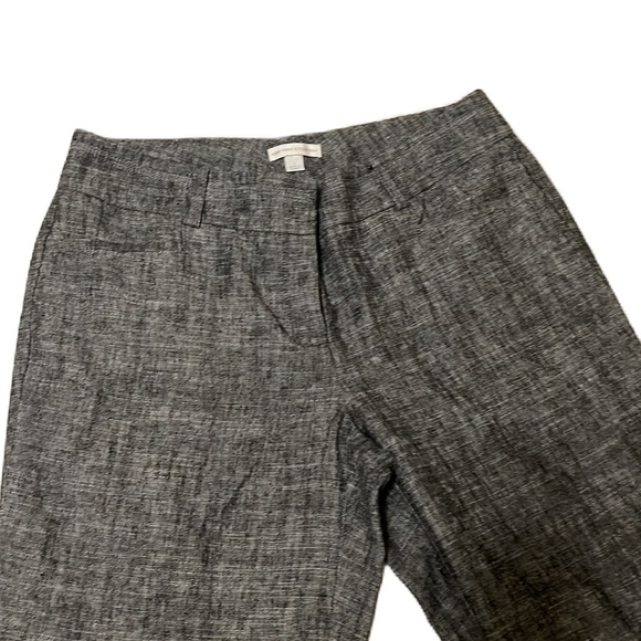 Women’s NEW YORK & COMPANY, 55% Linen, Casual Capris, Black/White, Size 8 - Picture 3 of 8